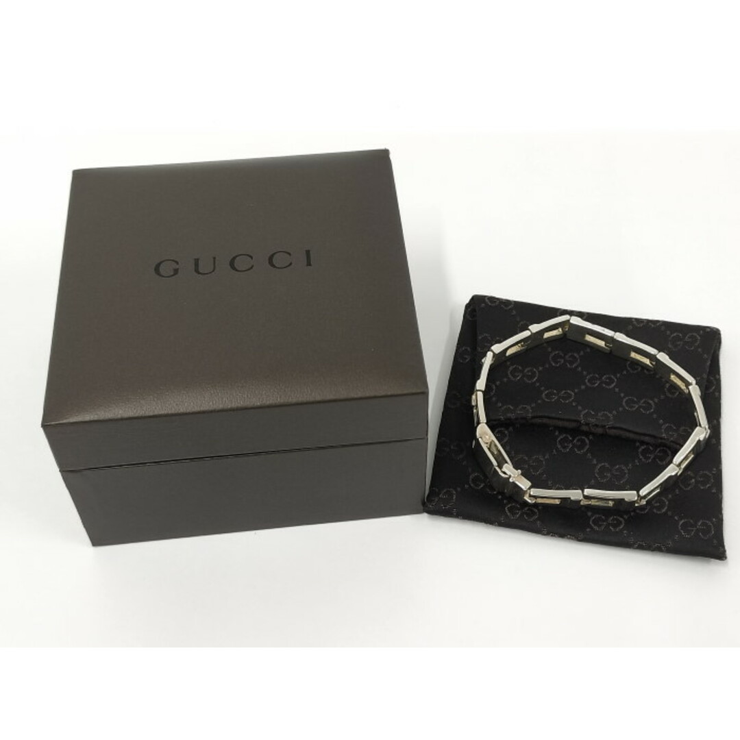 GUCCI - GUCCI ブレスレット ロゴ Gモリーフ SV925 シルバーの GUCCI - GUCCI ブレスレット ロゴ Gモリーフ SV925 シルバーの