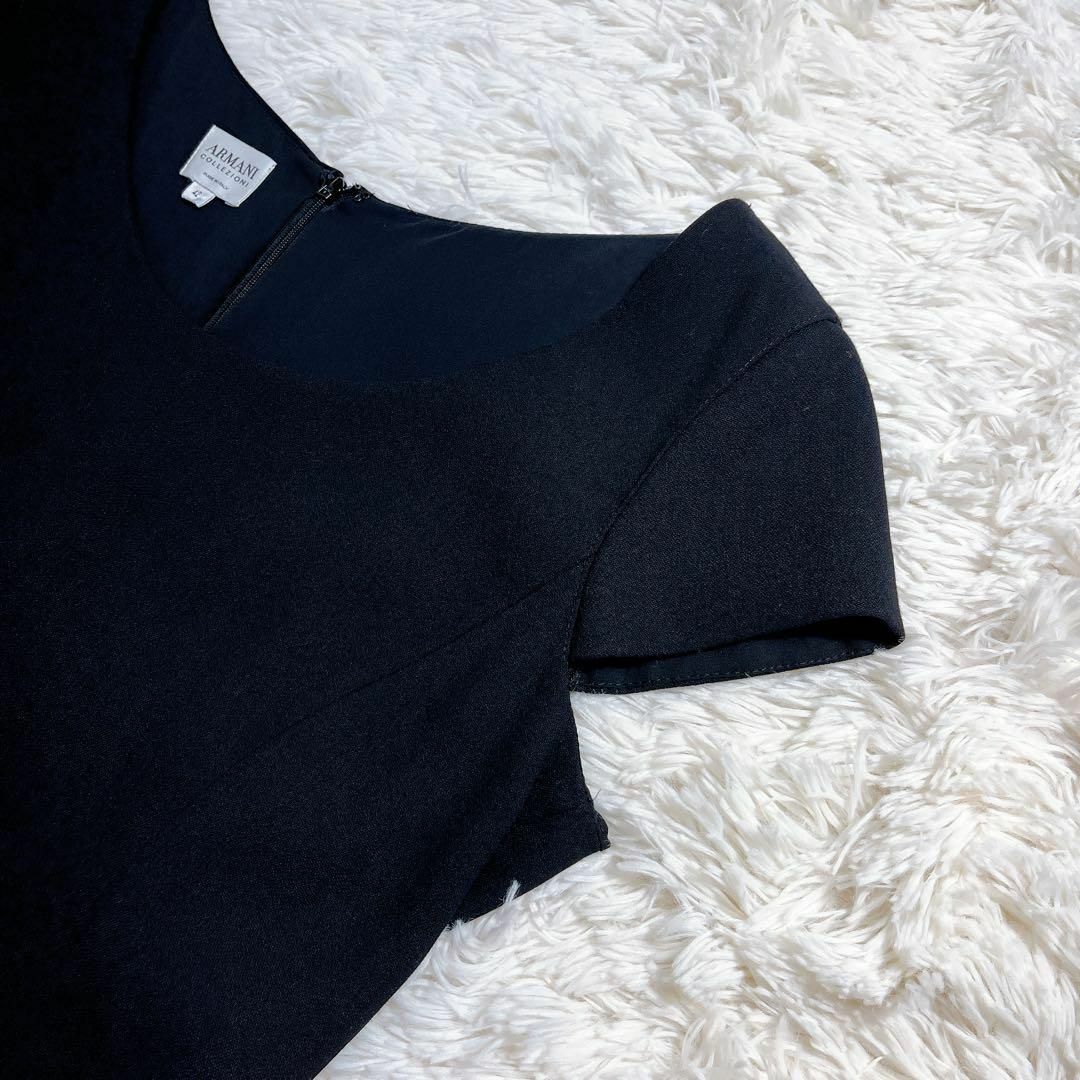 美品✨アルマーニコレツィオーニ　マキシ ドレス　高級　リボン　42　大きいサイズ ARMANI COLLEZIONI - 極美品 ARMANI COLLEZIONI アルマーニ