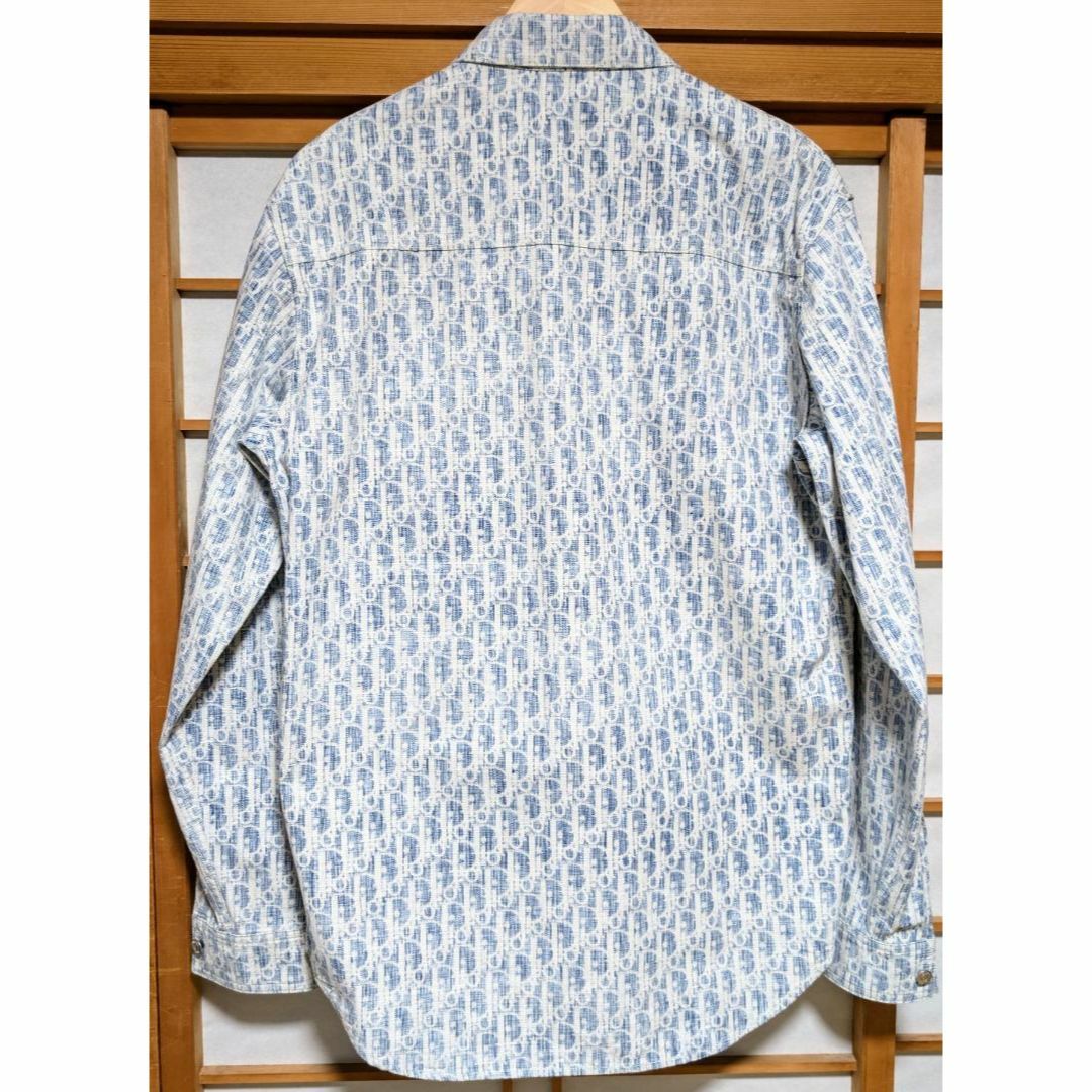 Dior - DIOR オブリーク カスリ コットンデニム シャツ 38の通販 Dior - DIOR オブリーク カスリ コットンデニム シャツ 38の通販