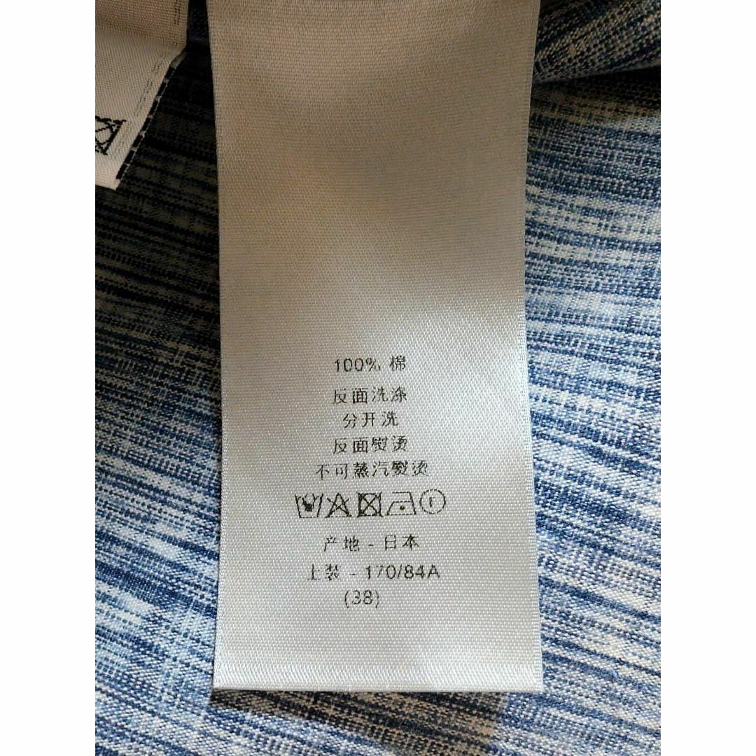 Dior - DIOR オブリーク カスリ コットンデニム シャツ 38の通販 Dior - DIOR オブリーク カスリ コットンデニム シャツ 38の通販