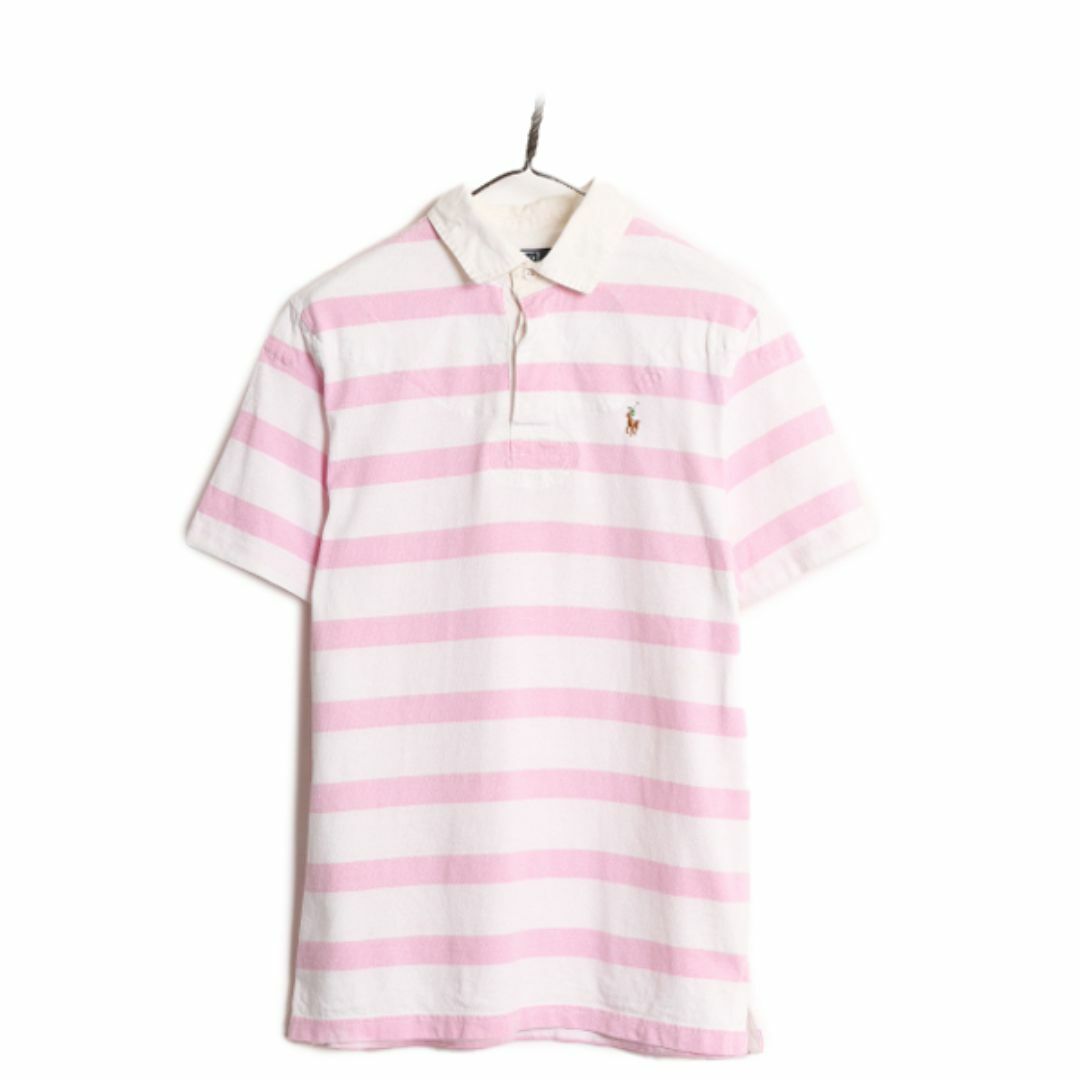 Ralph Lauren - 90s ポロ ラルフローレン ボーダー 半袖 ラガー Ralph Lauren - 90s ポロ ラルフローレン ボーダー 半袖 ラガー