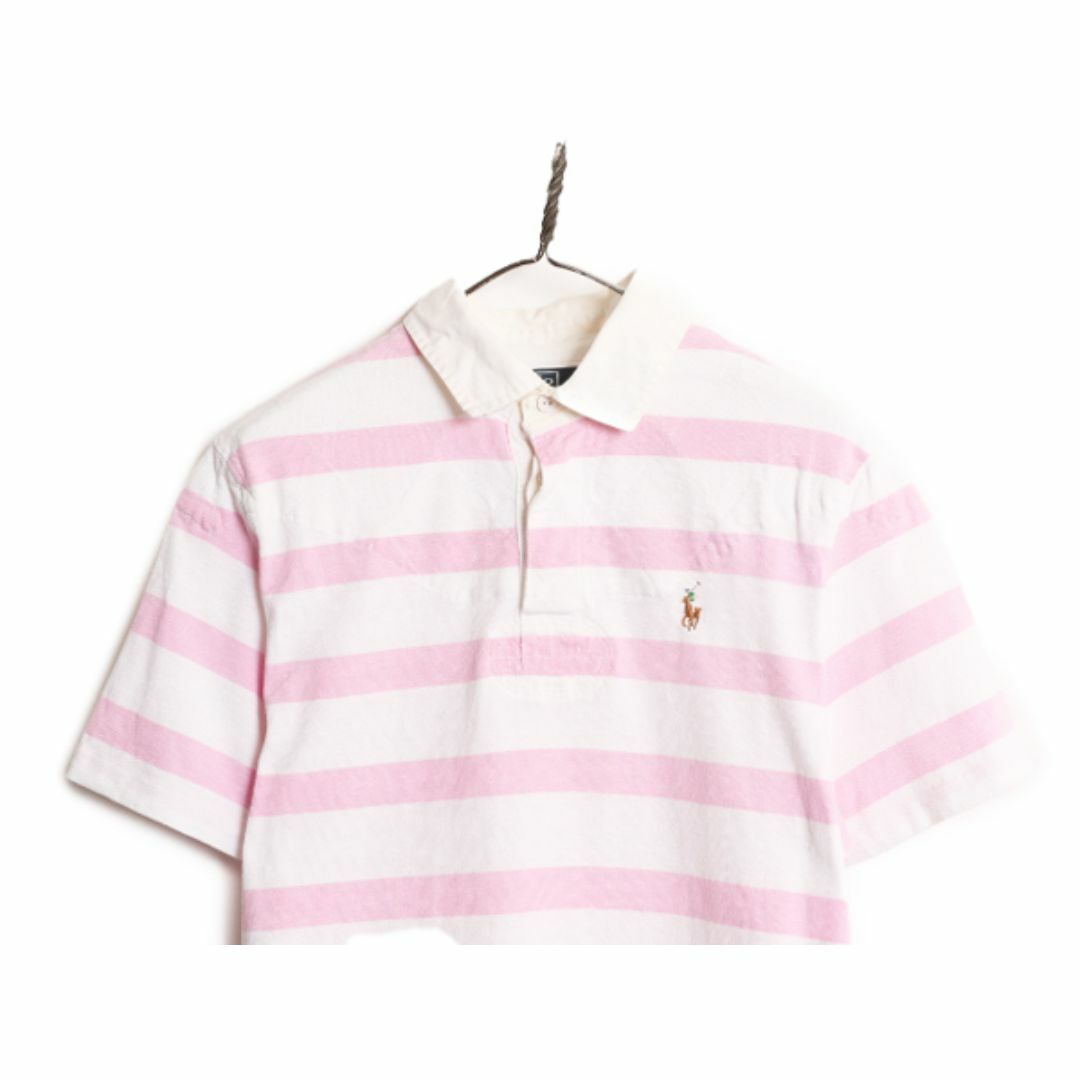 Ralph Lauren - 90s ポロ ラルフローレン ボーダー 半袖 ラガー Ralph Lauren - 90s ポロ ラルフローレン ボーダー 半袖 ラガー