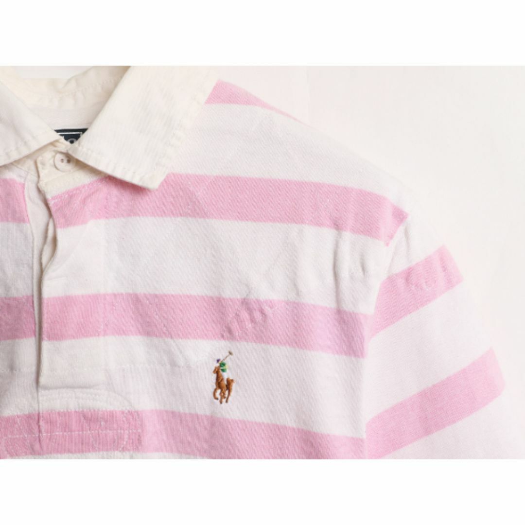 Ralph Lauren - 90s ポロ ラルフローレン ボーダー 半袖 ラガー Ralph Lauren - 90s ポロ ラルフローレン ボーダー 半袖 ラガー