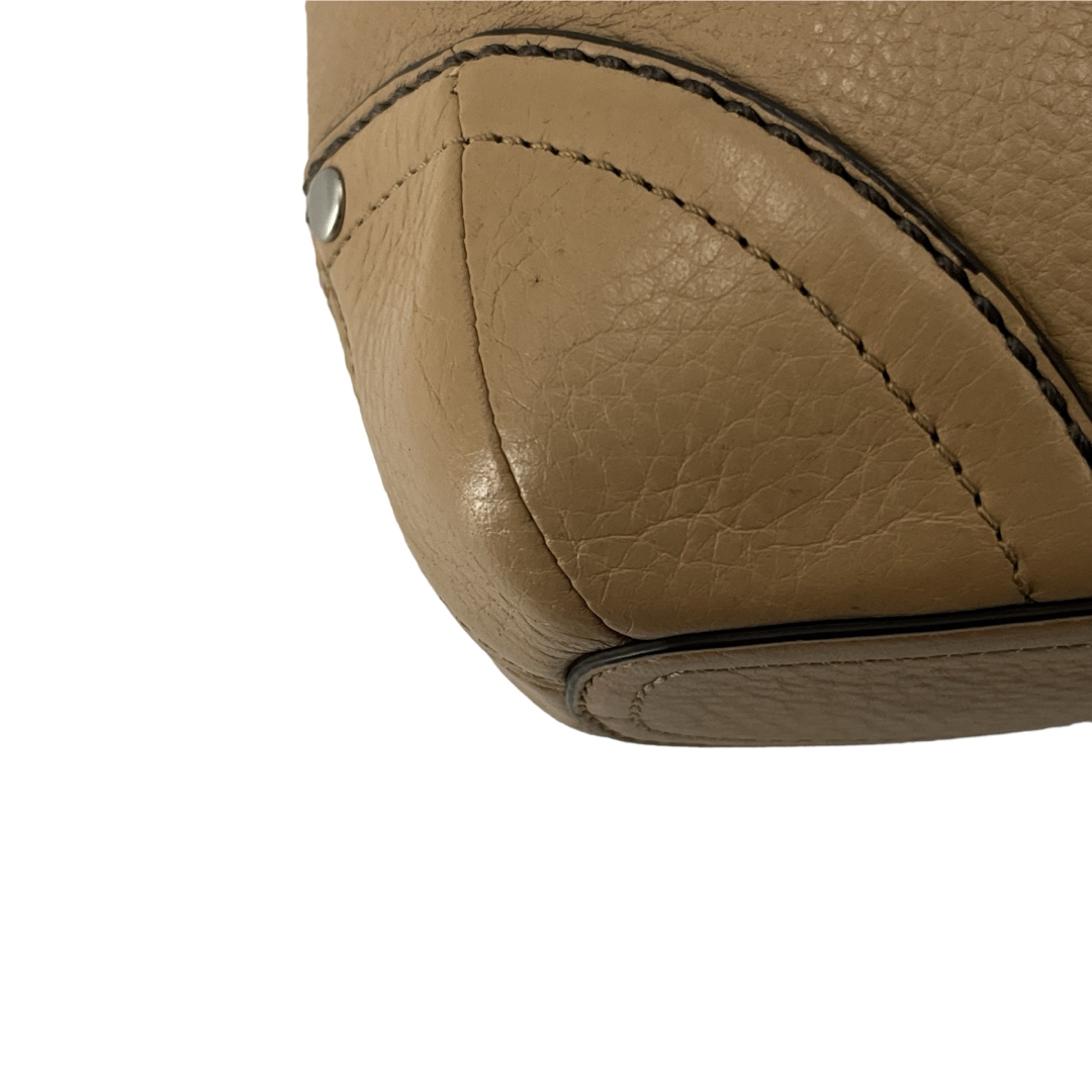 COACH - COACH コーチ ショルダーバッグ 斜めがけ ベージュ シボ COACH - COACH コーチ ショルダーバッグ 斜めがけ ベージュ シボ