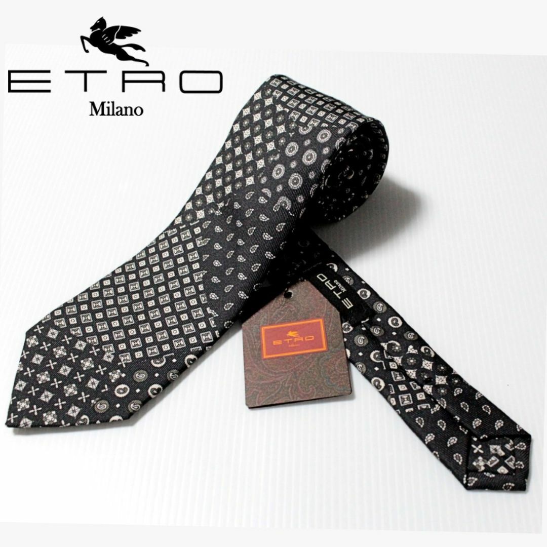 新品 ETRO エトロ イタリア製 切替デザインマルチクレスト・小 新品 ETRO エトロ イタリア製 切替デザインマルチクレスト・小