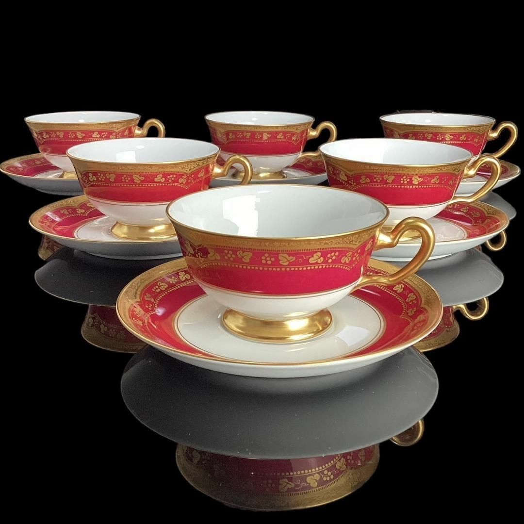 定価36万☆未使用☆大倉陶園 アレキサンドリーヌ カップ&ソーサー 6 定価36万☆未使用☆大倉陶園 アレキサンドリーヌ カップ&ソーサー 6