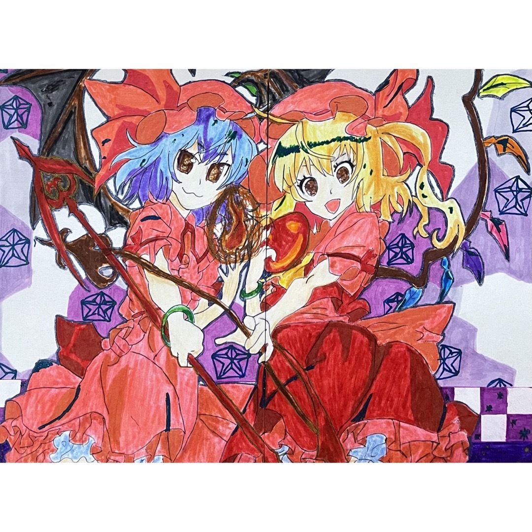 東方 レミリア スカーレット 手描きイラスト 危な 売買された 東方 レミリア スカーレット 手描きイラスト 危な 売買された