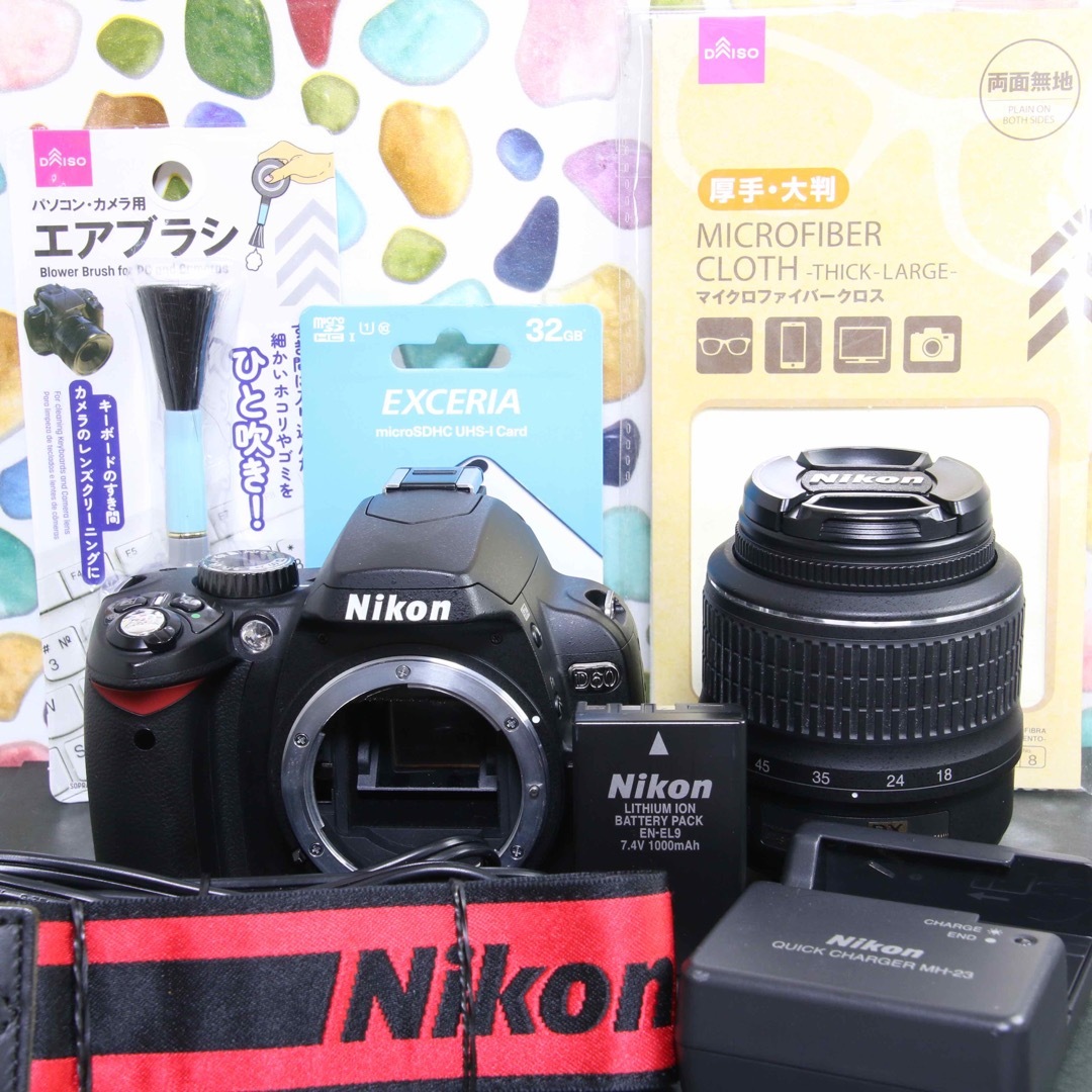♥︎◇NIKON ニコン D60 ◇スマホ転送 ◇ショット数少 ♥︎◇NIKON ニコン D60 ◇スマホ転送 ◇ショット数少