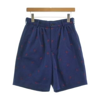 コムデギャルソンガール(COMME des GARCONS GIRL)のCOMME des GARCONS GIRL ショートパンツ XS 紺(花柄) 【古着】【中古】(ショートパンツ)