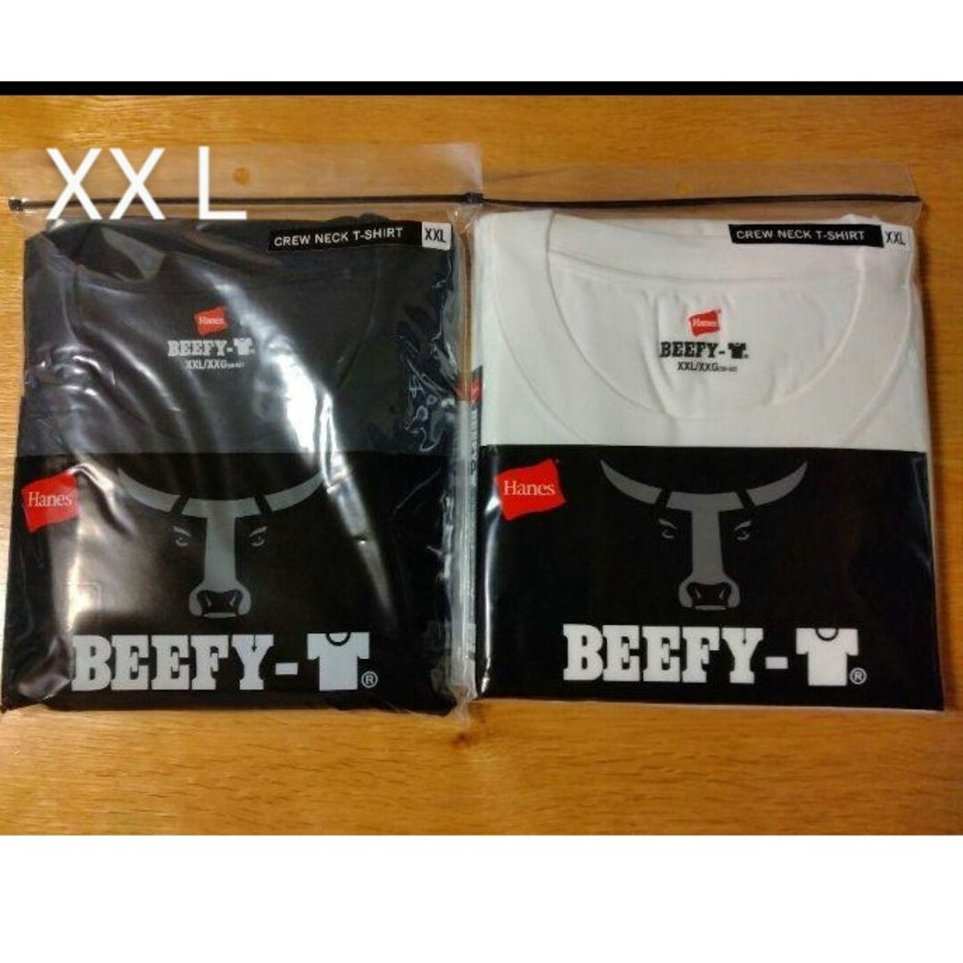 Hanes(ヘインズ)のビーフィー Tシャツ アソート 2枚 メンズ Tシャツ 半袖 無地 クルーネック メンズのトップス(Tシャツ/カットソー(半袖/袖なし))の商品写真