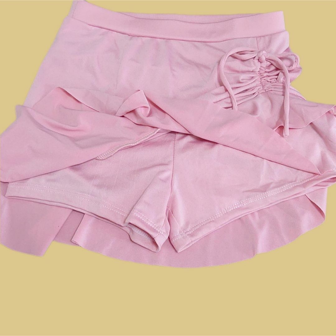 水着 セパレート 2点セット ピンク レース レディース オフショル スカート レディースの水着/浴衣(水着)の商品写真
