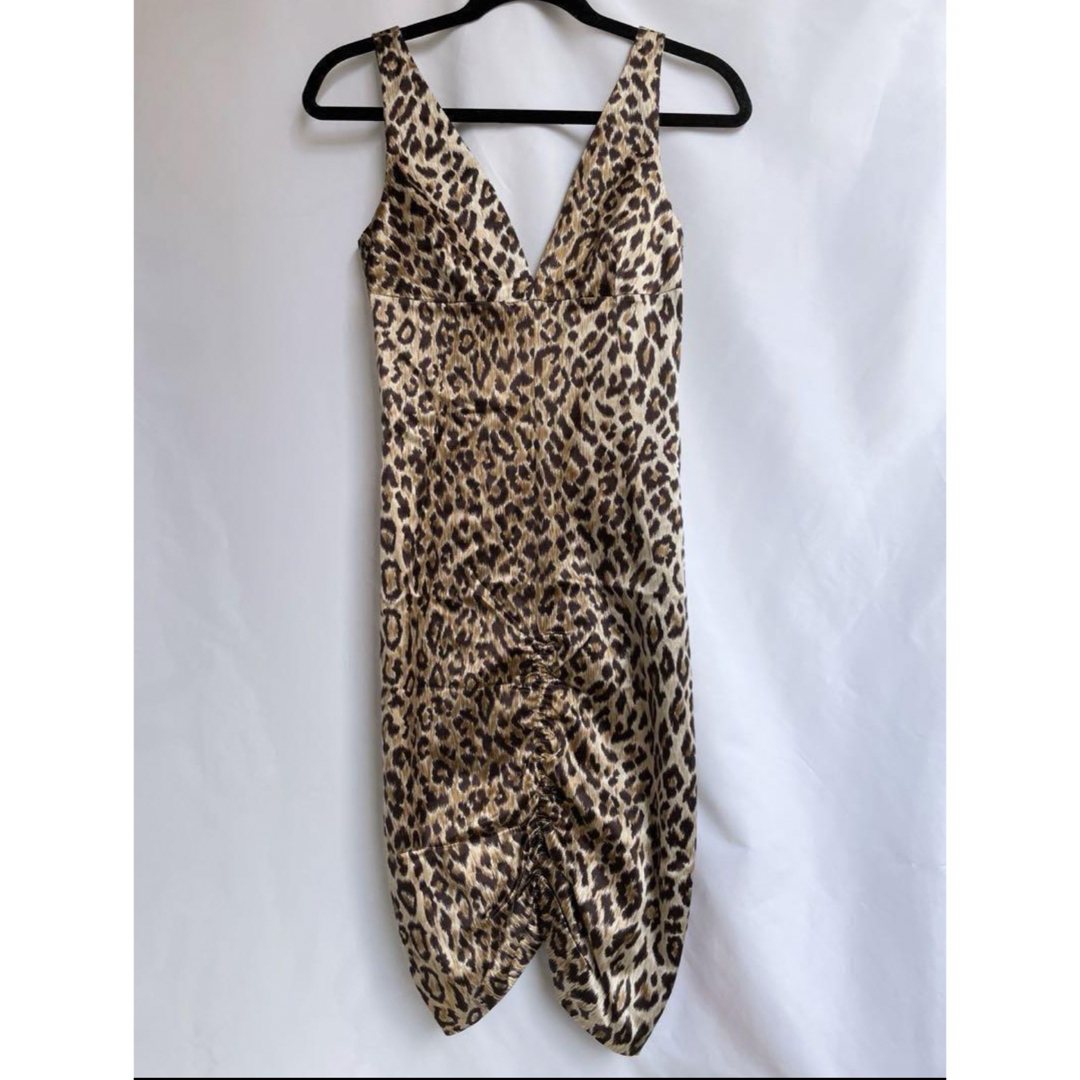 D&G - D&G レオパードサテンシャーリングドレス OO221の通販 by D&G - D&G レオパードサテンシャーリングドレス OO221の通販 by