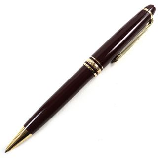 モンブラン(MONTBLANC)の極美品○MONTBLANC モンブラン マイスターシュテュック クラシック ロゴ刻印 ホワイトスター ツイスト式 ボールペン ボルドー ゴールド ドイツ製 筆記確認済み(ペン/マーカー)