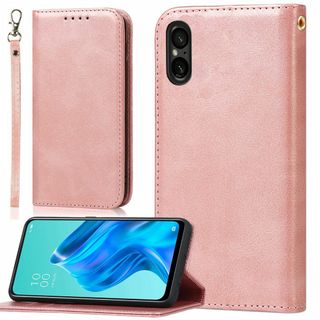 【サイズ:Xperia5V_色:レトロピンク】適用 Xperia 5 V SOG(その他)