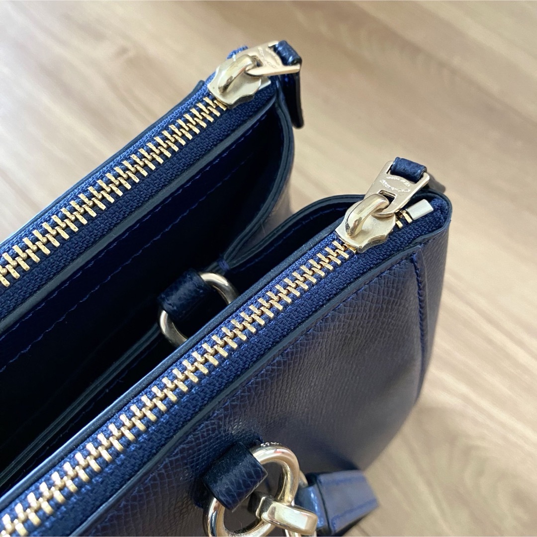 COACH - コーチ ショルダーバッグ ハンドバッグ ネイビー の通販 COACH - コーチ ショルダーバッグ ハンドバッグ ネイビー の通販