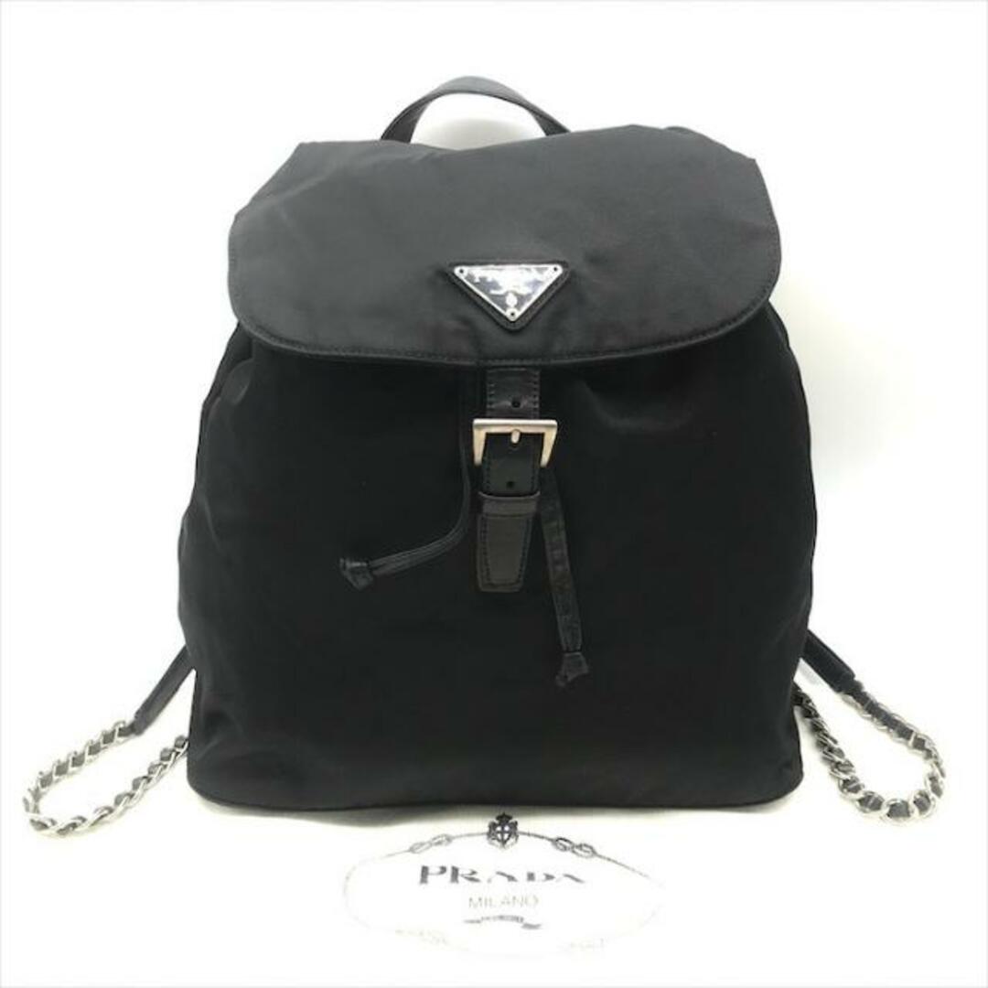 PRADA プラダ 三角ロゴ ナイロン テスート チェーン リュック PRADA プラダ 三角ロゴ ナイロン テスート チェーン リュック