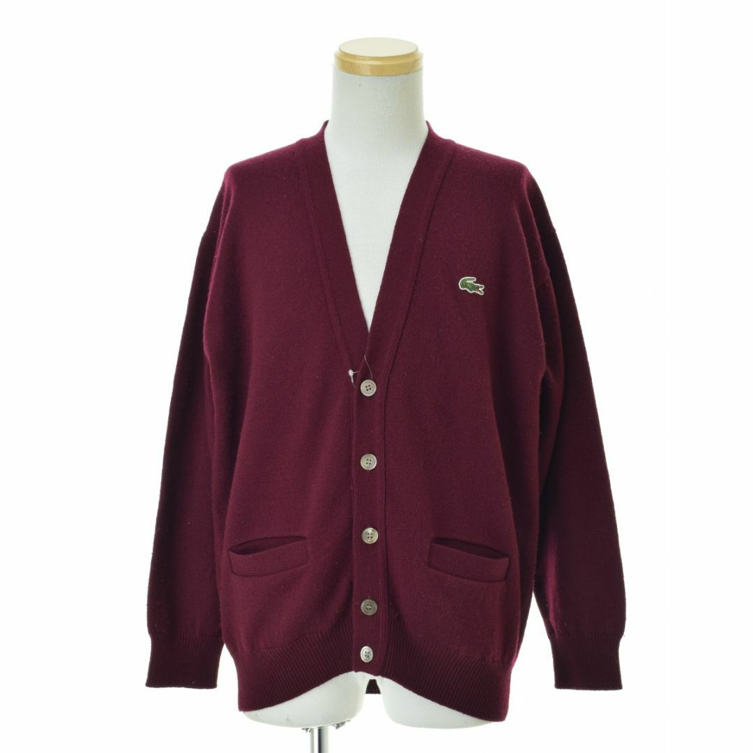 LACOSTE - 【LACOSTE】CHEMISE ウールニット長袖カーディガンの LACOSTE - 【LACOSTE】CHEMISE ウールニット長袖カーディガンの