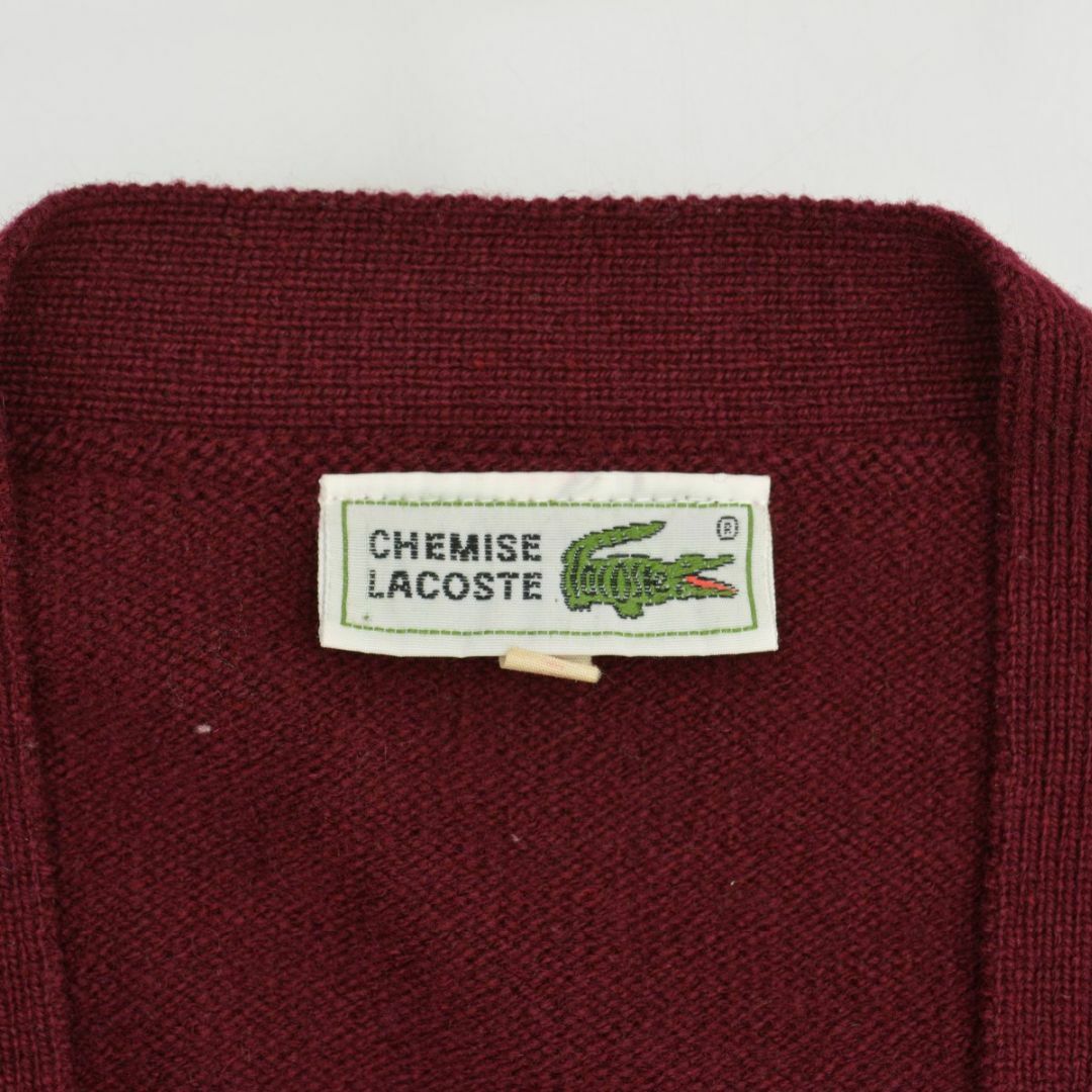 LACOSTE - 【LACOSTE】CHEMISE ウールニット長袖カーディガンの LACOSTE - 【LACOSTE】CHEMISE ウールニット長袖カーディガンの