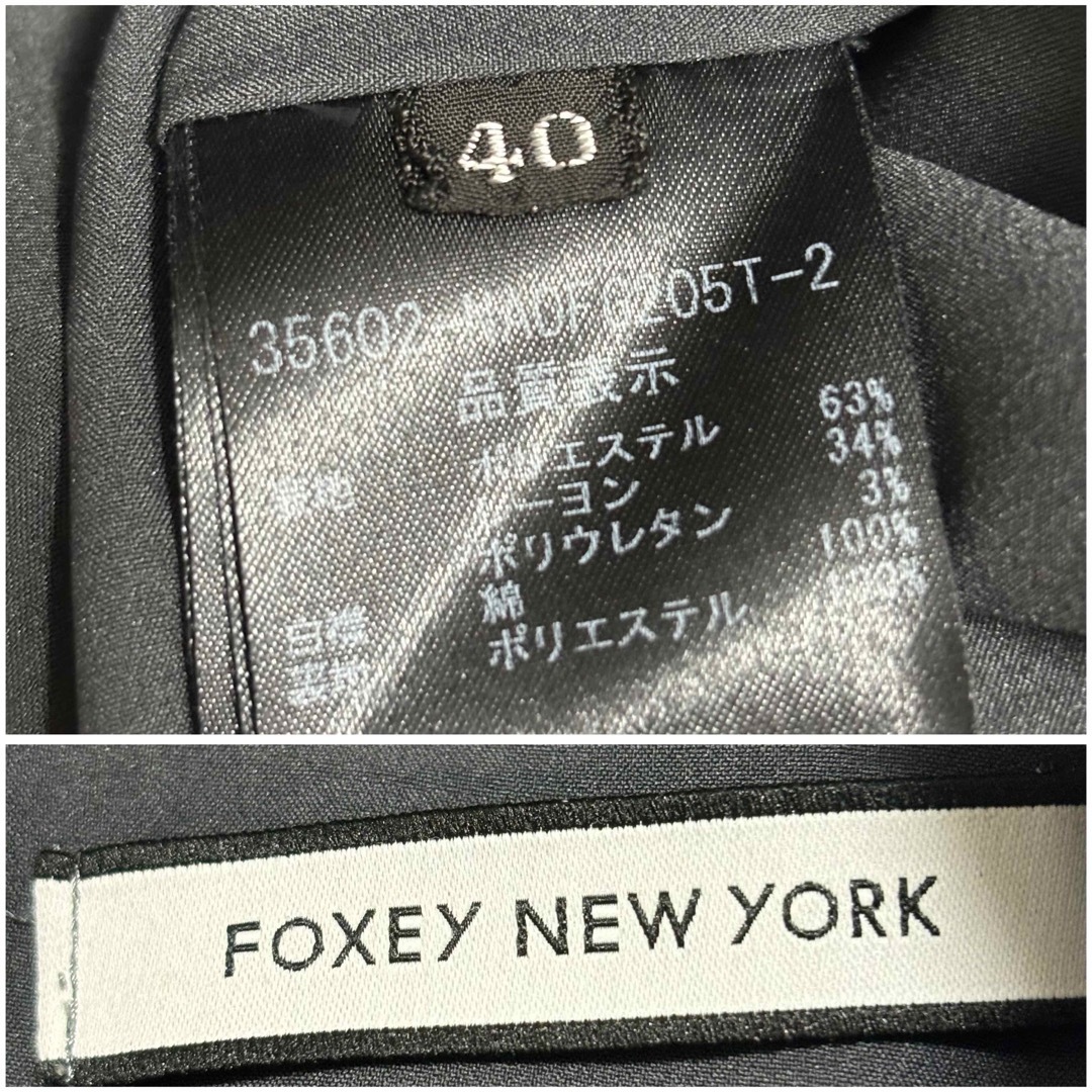 FOXY フォクシー プライベートノワール 白襟ワンピース40 FOXY フォクシー プライベートノワール 白襟ワンピース40
