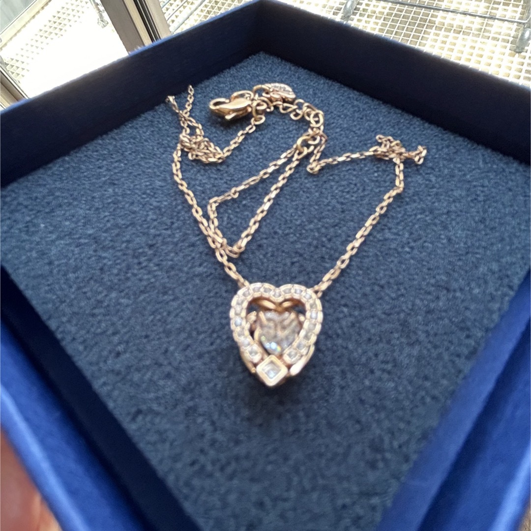 SWAROVSKI - スワロフスキーダンシングハートネックレスの通販 SWAROVSKI - スワロフスキーダンシングハートネックレスの通販