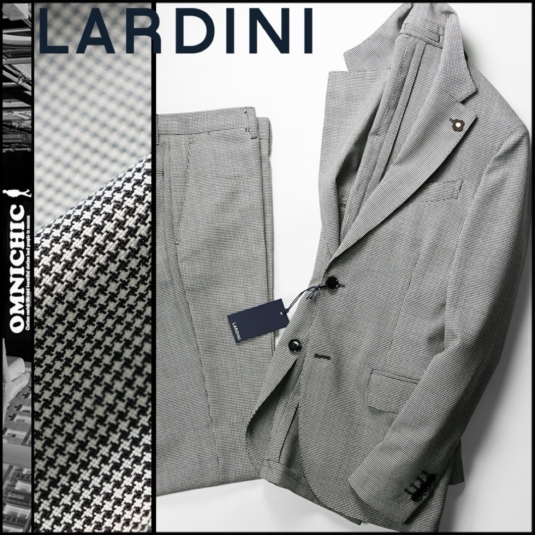 LARDINI - LARDINIラルディーニ千鳥格子ウールセットアップ LARDINI - LARDINIラルディーニ千鳥格子ウールセットアップ