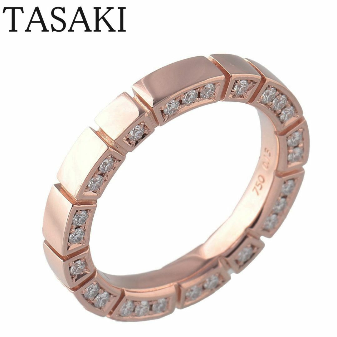 TASAKI - タサキ ダイヤ リング ピアノ フルダイヤ 現行モデル 約7号 SG750 0.13ct RD-F2461型 新品仕上げ済 TASAKI 田崎真珠【17245】