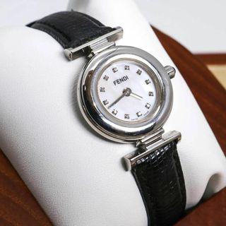 FENDI - ◇稼働 FENDI 腕時計 320L シェル 12Pダイヤ 純正レザー FENDI - ◇稼働 FENDI 腕時計 320L シェル 12Pダイヤ 純正レザー