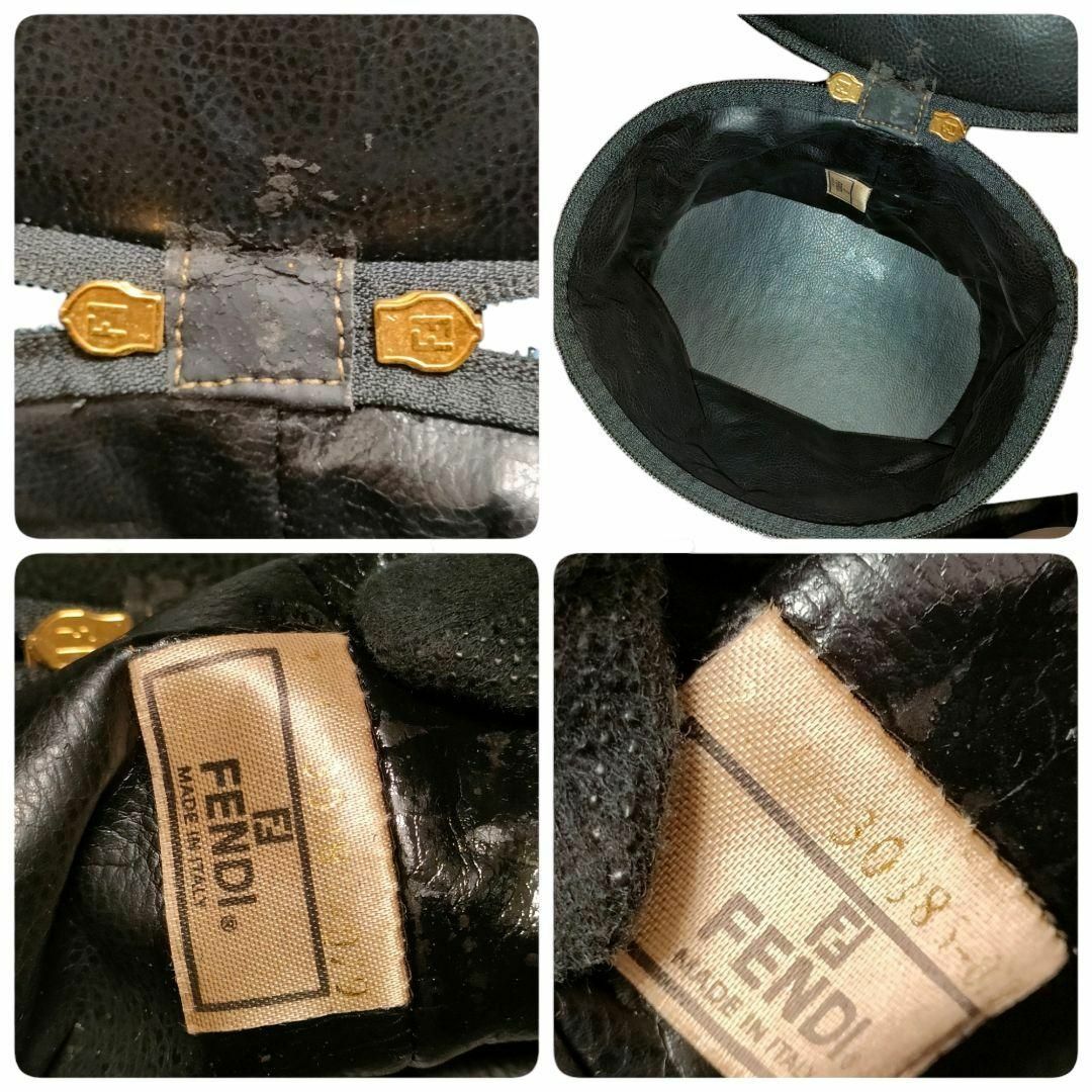 FENDI - フェンディ バニティ ポーチ ハンドバッグ ペカン柄 FENDI - フェンディ バニティ ポーチ ハンドバッグ ペカン柄