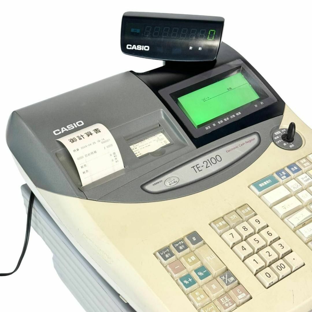 動作確認済み CASIO TE-2100-15S グレー 動作確認済み CASIO TE-2100-15S グレー