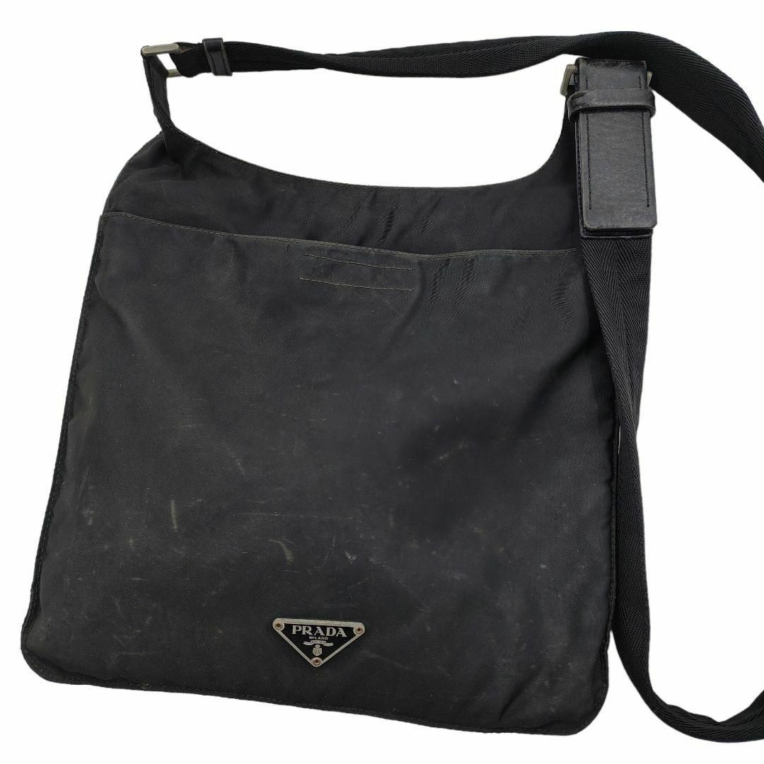 PRADA ショルダーバッグ サコッシュ 三角ロゴ ナイロン ブラック PRADA ショルダーバッグ サコッシュ 三角ロゴ ナイロン ブラック