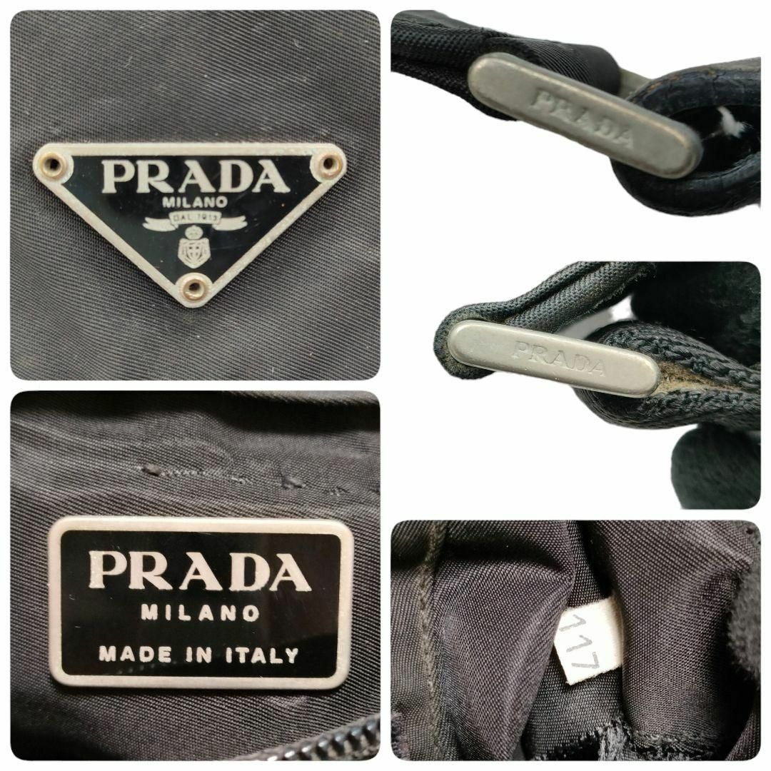 PRADA ショルダーバッグ サコッシュ 三角ロゴ ナイロン ブラック PRADA ショルダーバッグ サコッシュ 三角ロゴ ナイロン ブラック