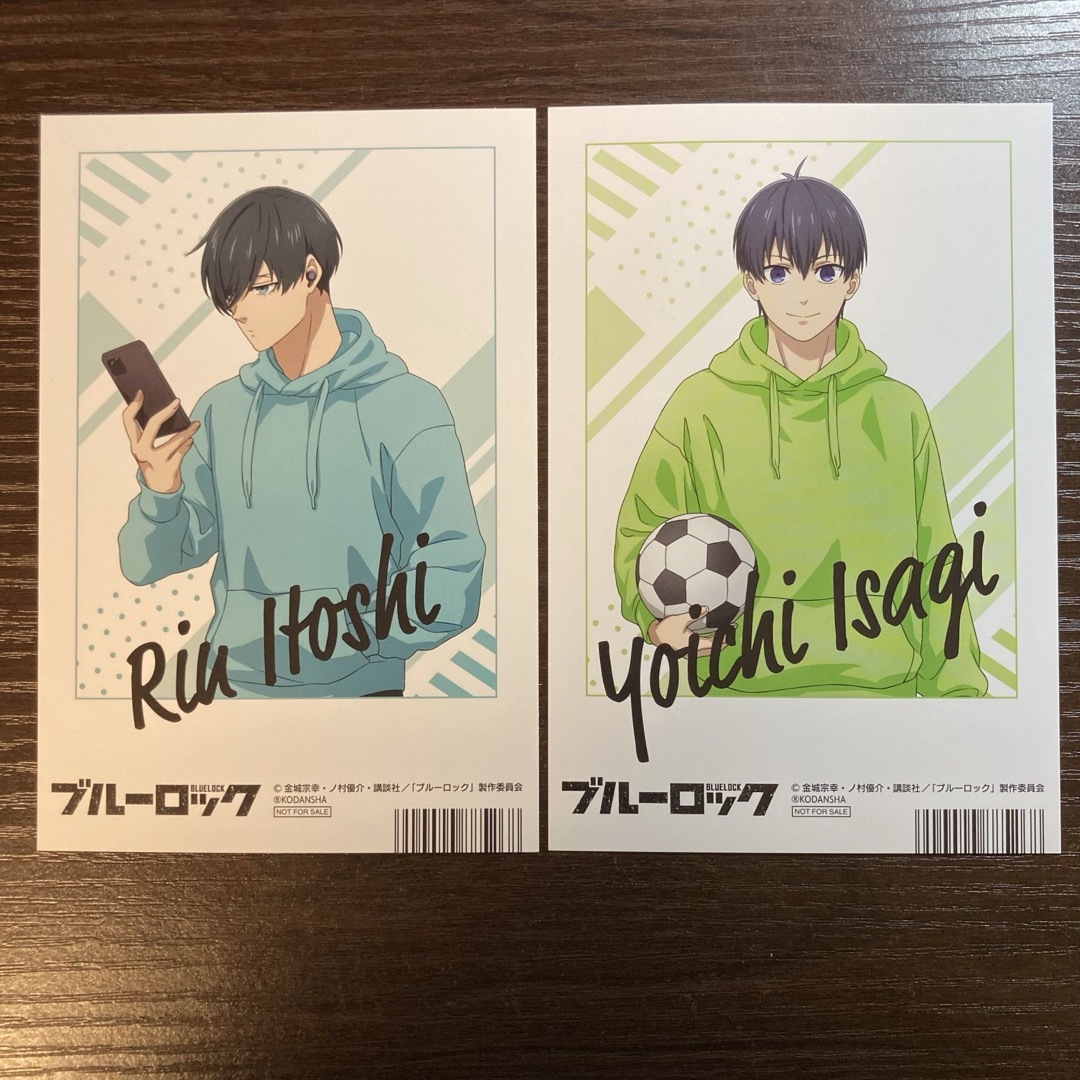 ブルーロック 潔世一 糸師凛 イラストカード ポストカード ブルーロック 潔世一 糸師凛 イラストカード ポストカード