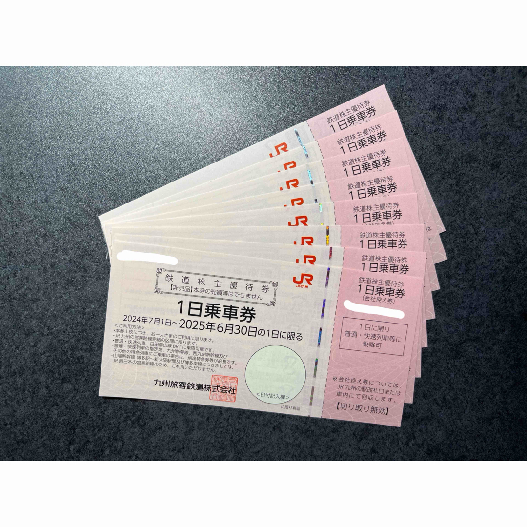 JR九州株主優待券 1日乗車券8枚 JR九州株主優待券 1日乗車券8枚