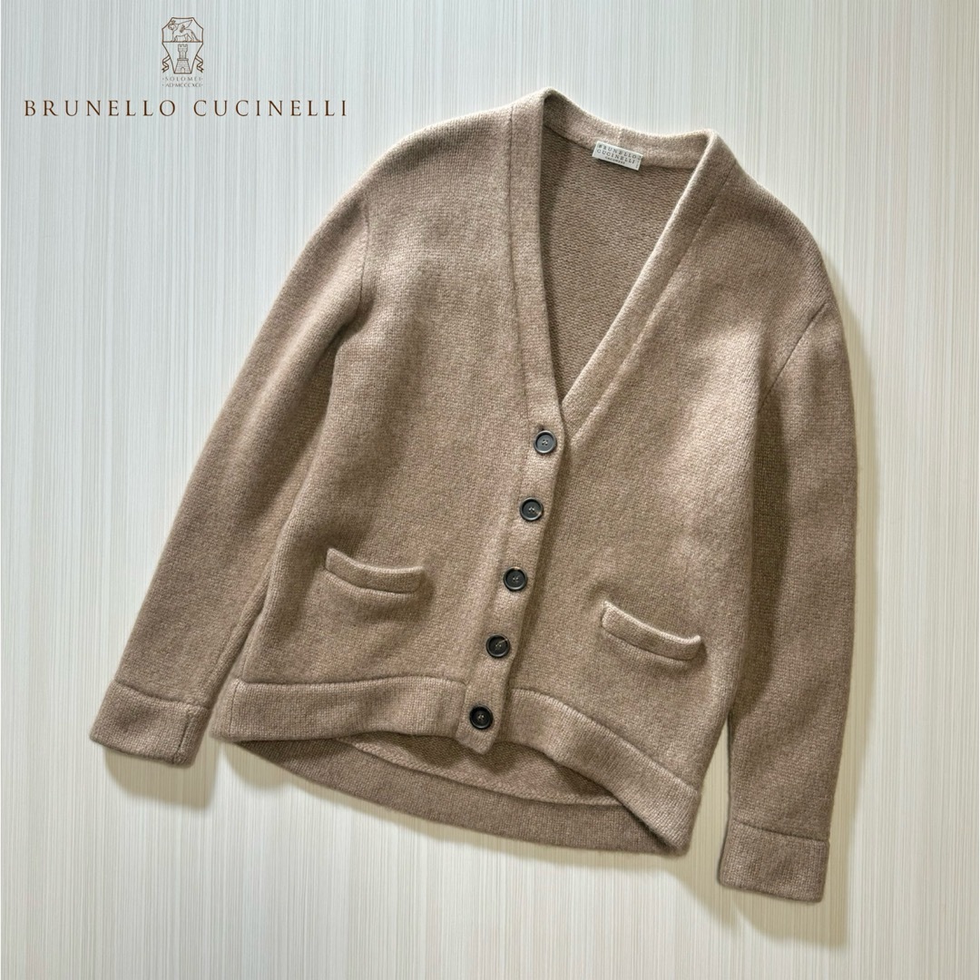 M39☆極上カシミヤ100% チャンキーカーディガン ブルネロ M39☆極上カシミヤ100% チャンキーカーディガン ブルネロ