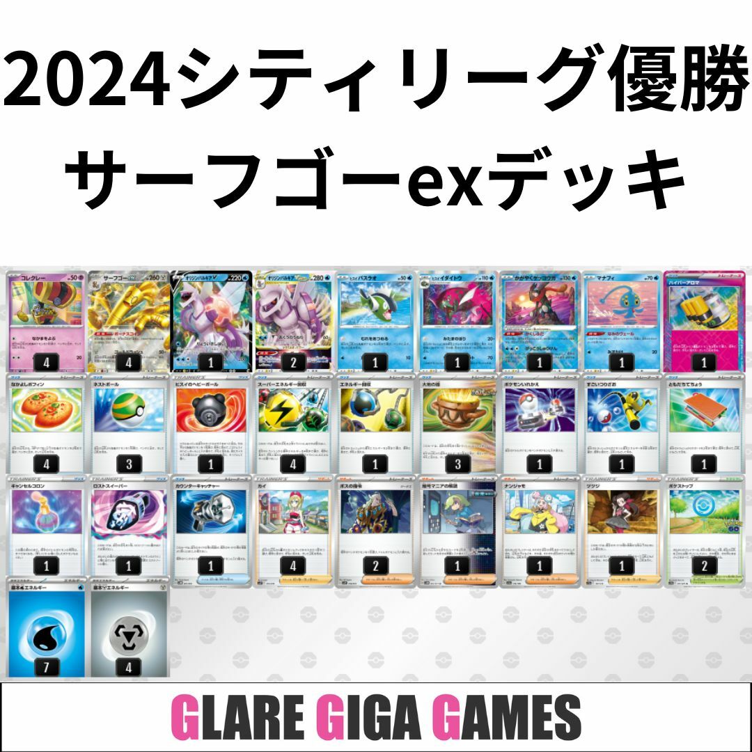 サーフゴーexデッキ(シティーリーグ優勝・ヒスイイダイトウ採用 サーフゴーexデッキ(シティーリーグ優勝・ヒスイイダイトウ採用