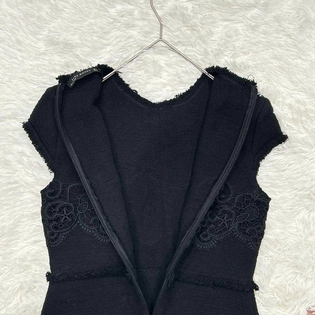 ZARA - 【c1294】ZARAWOMAN 膝丈ワンピース ノースリーブ レース ZARA - 【c1294】ZARAWOMAN 膝丈ワンピース ノースリーブ レース