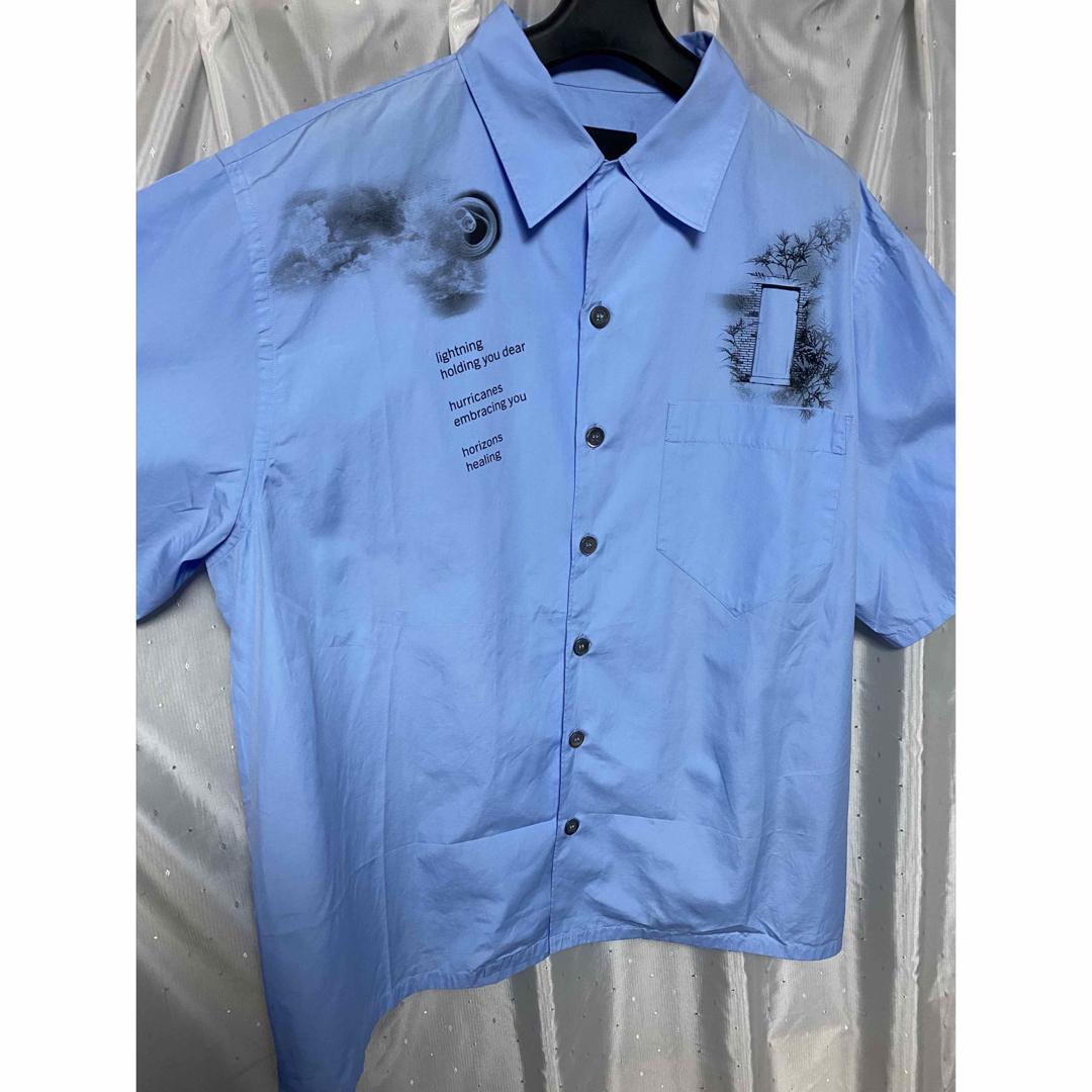PRADA 2022 プリント半袖シャツ raf simons PRADA 2022 プリント半袖シャツ raf simons