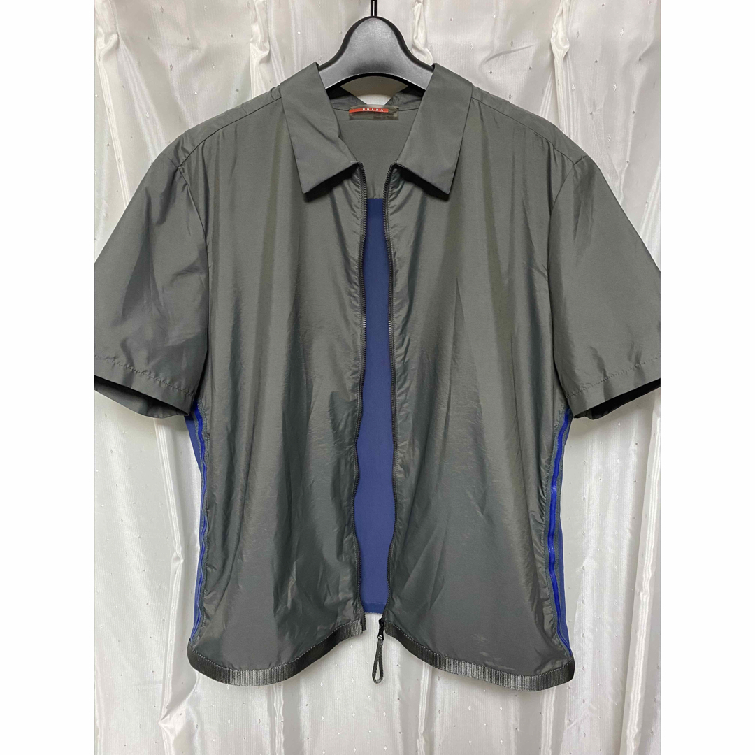 PRADA - PRADA SPORT 2000ss ナイロンジップシャツ メッシュ PRADA - PRADA SPORT 2000ss ナイロンジップシャツ メッシュ