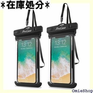 ProCase 2個セット防水ケース IPX8認定 携 1 id -ブラック 7(その他)