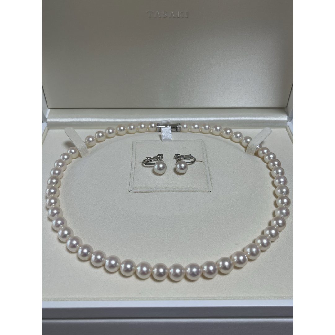 TASAKI - タサキ 8〜8.5㎜ K18×ダイヤ留金 パールネックレス 8.3 TASAKI - タサキ 8〜8.5㎜ K18×ダイヤ留金 パールネックレス 8.3