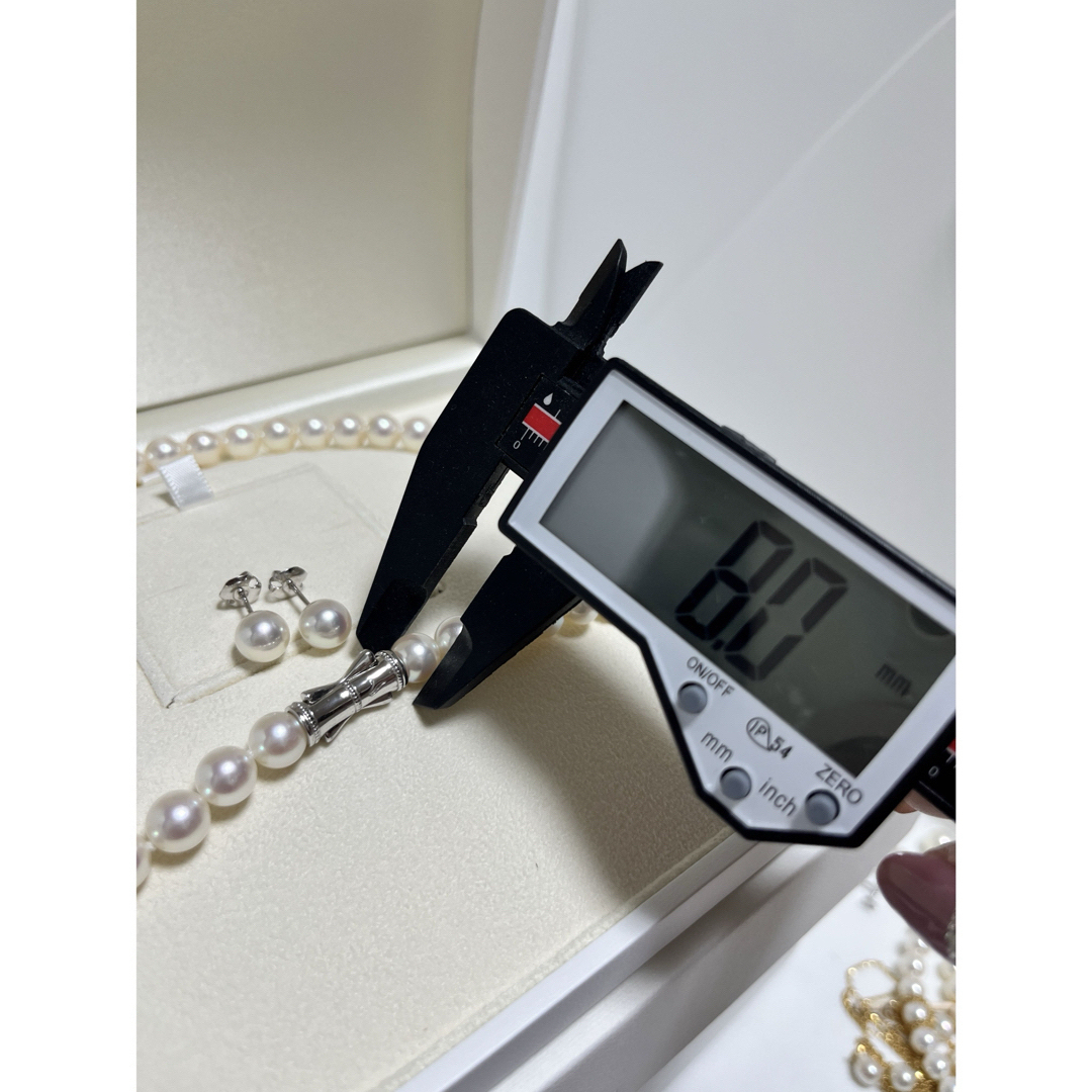 TASAKI - タサキ 8〜8.5㎜ K18×ダイヤ留金 パールネックレス 8.3 TASAKI - タサキ 8〜8.5㎜ K18×ダイヤ留金 パールネックレス 8.3