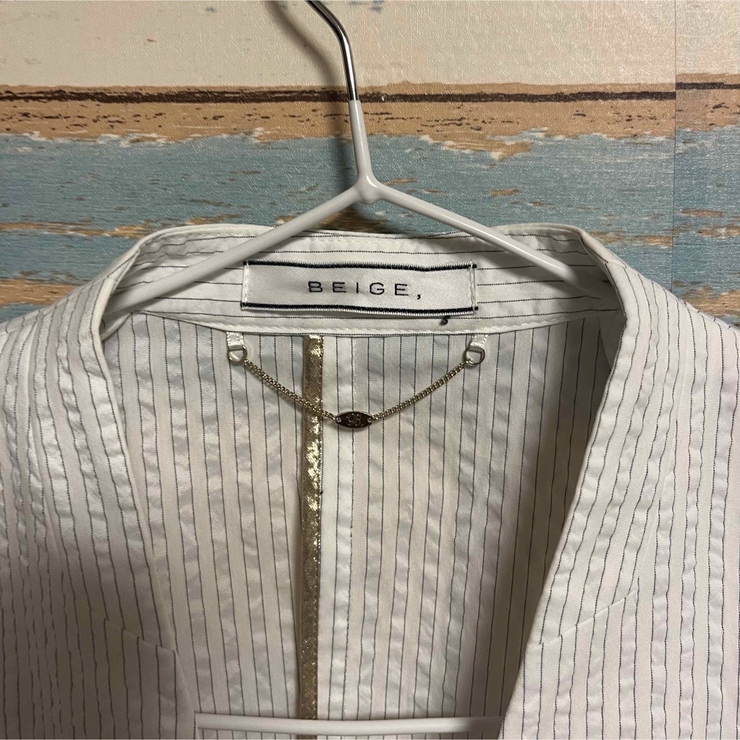 BEIGE ベイジ ジャケット テーラードジャケット ノーカラー サイズ0 BEIGE ベイジ ジャケット テーラードジャケット ノーカラー サイズ0