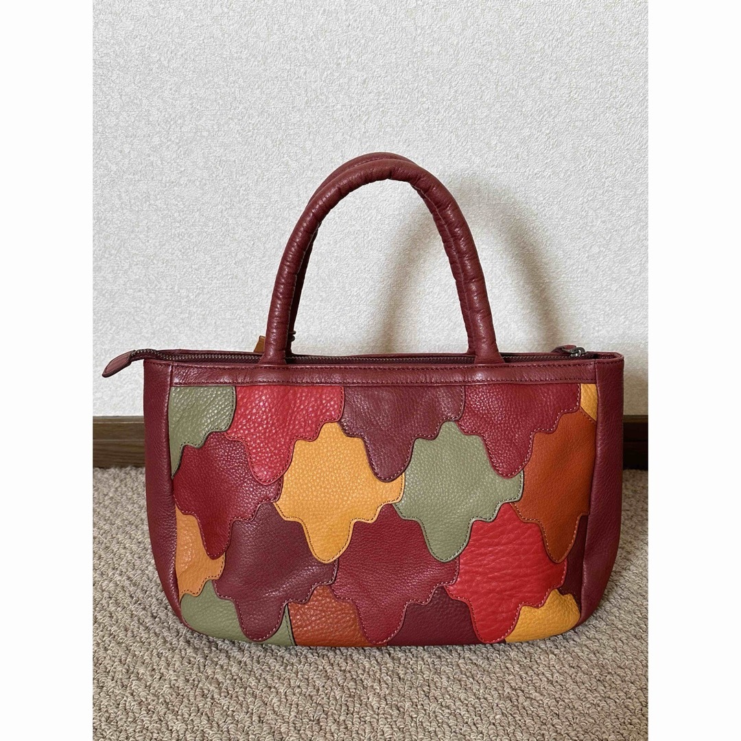 ☆AOYAMA IBIZA☆レザーハンドバッグ イビザ 薔薇 ブラック 黒 ☆AOYAMA IBIZA☆レザーハンドバッグ イビザ 薔薇 ブラック 黒