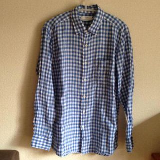 ユニクロ(UNIQLO)のリネンシャツ  L(シャツ)