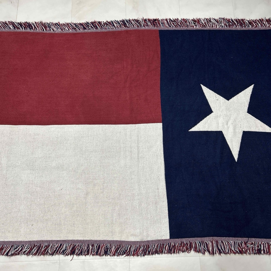 テキサス州旗　マルチカバー　ソファーカバー　ヴィンテージラグ　178x121 テキサス州旗 マルチカバー ソファーカバー ヴィンテージラグ 178x121