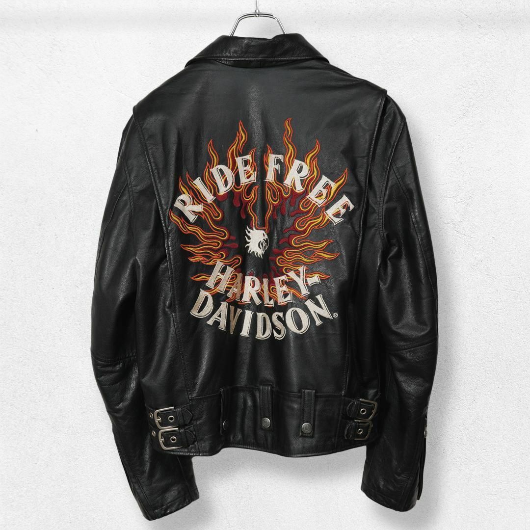 Harley Davidson - 激レア Harley Davidson レザー ジャケット Harley Davidson - 激レア Harley Davidson レザー ジャケット