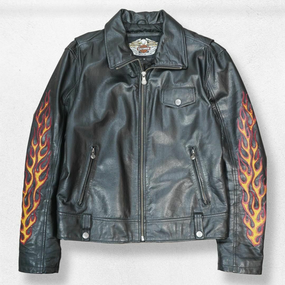 Harley Davidson - 激レア Harley Davidson レザー ジャケット Harley Davidson - 激レア Harley Davidson レザー ジャケット