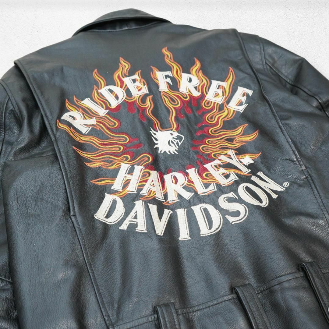 Harley Davidson - 激レア Harley Davidson レザー ジャケット Harley Davidson - 激レア Harley Davidson レザー ジャケット
