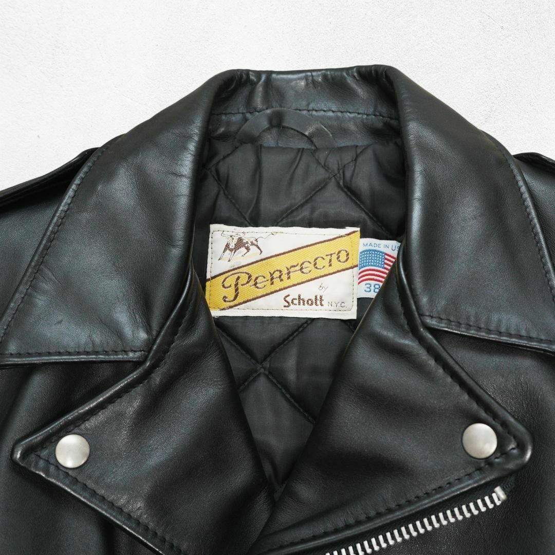希少 Schott NYC ダブルライダースジャケット 36 かわゆ USA 希少 Schott NYC ダブルライダースジャケット 36 かわゆ USA