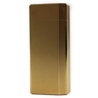 カルティエ(Cartier)の美品●Cartier カルティエ マストドゥ カルティエ ペンタゴン 五角形 ショート 総柄 ローラー式 喫煙グッズ ガスライター ゴールド スイス製 メンズ 着火確認済み(タバコグッズ)